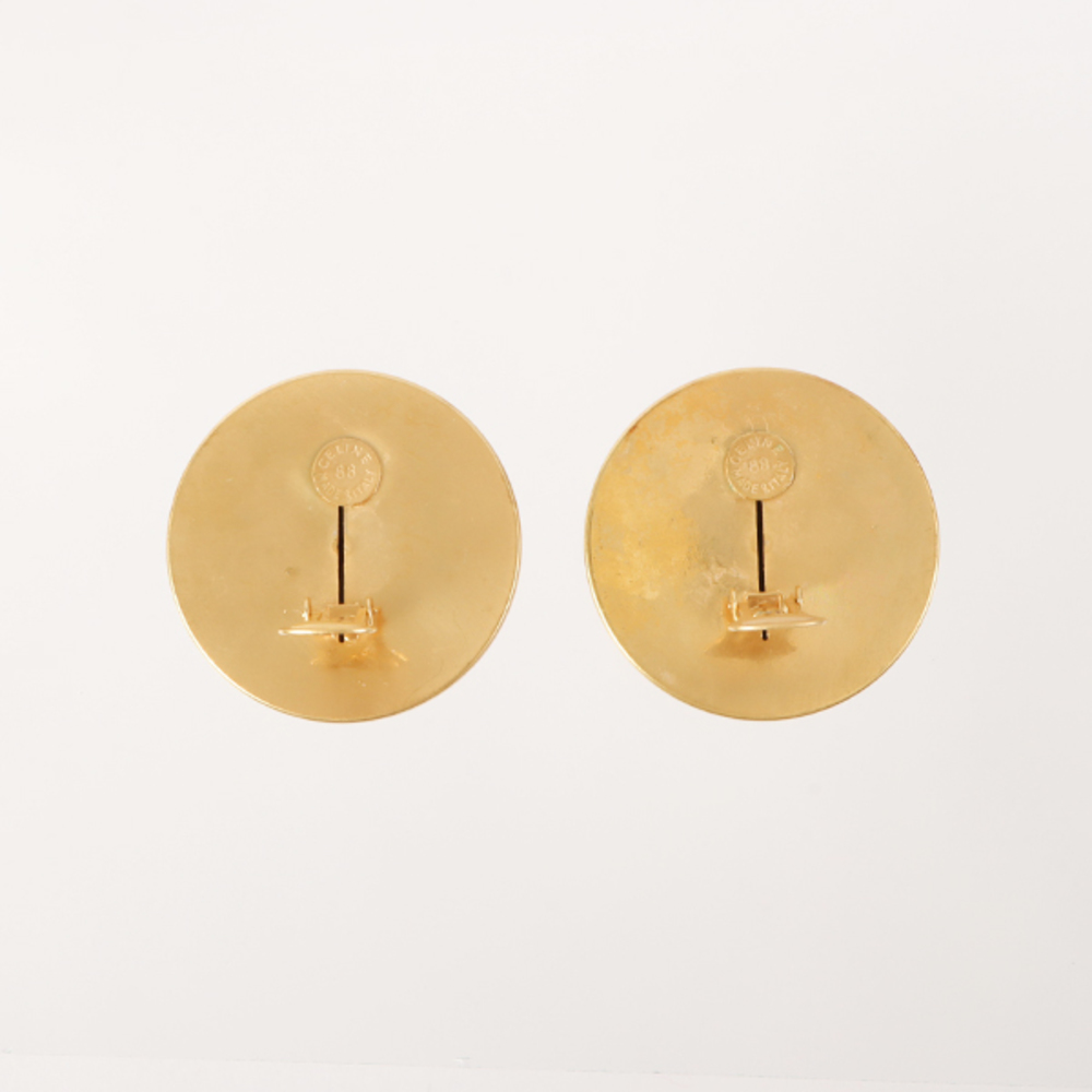 CELINE Star Motif Round Logo Earrings - Picture 3 of 3